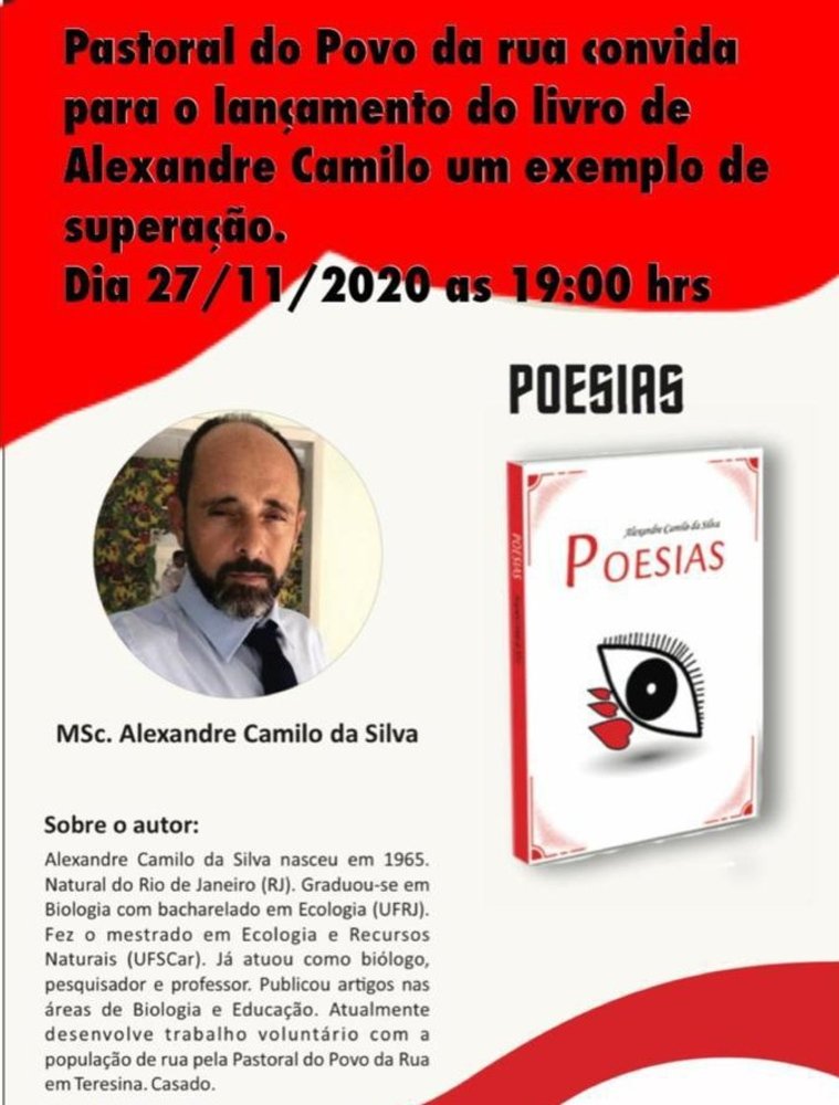 Livro "Poesias" foi lançado em 2020