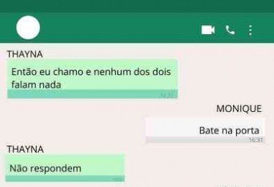 Troca de mensagens entre Monique Medeiros da Costa Silva de Almeida, mãe do menino Henry Borel, e Thayná de Oliveira Ferreira, babá da criança/ parte 2