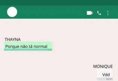Troca de mensagens entre Monique Medeiros da Costa Silva de Almeida, mãe do menino Henry Borel, e Thayná de Oliveira Ferreira, babá da criança/ parte 3