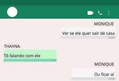 Troca de mensagens entre Monique Medeiros da Costa Silva de Almeida, mãe do menino Henry Borel, e Thayná de Oliveira Ferreira, babá da criança/ parte 3