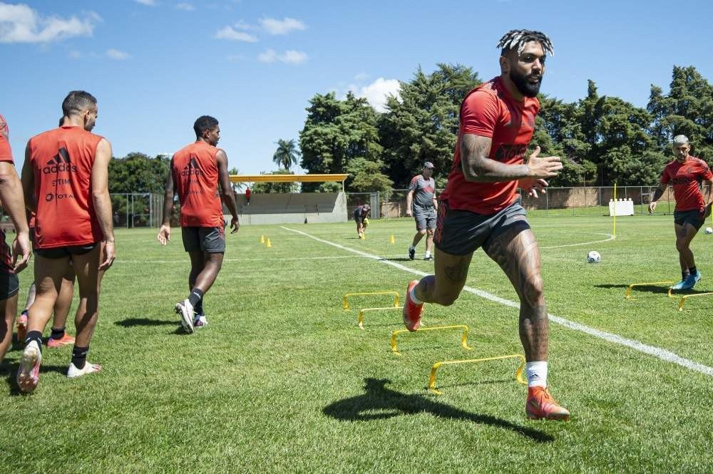 Treino do Flamengo em Brasília