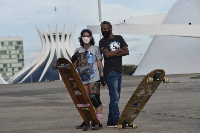 Cibele e Marcolino se conheceram no Eixão do Lazer e se tornaram grandes amigos 