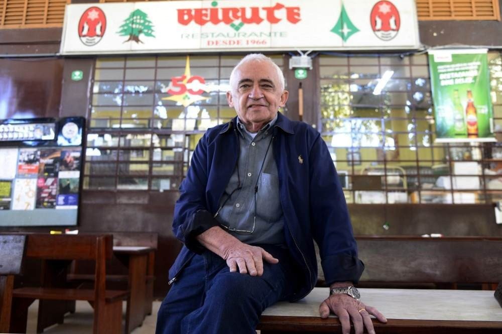 Chiquinho, dono do restaurante tradicional de Brasília, o Beirute