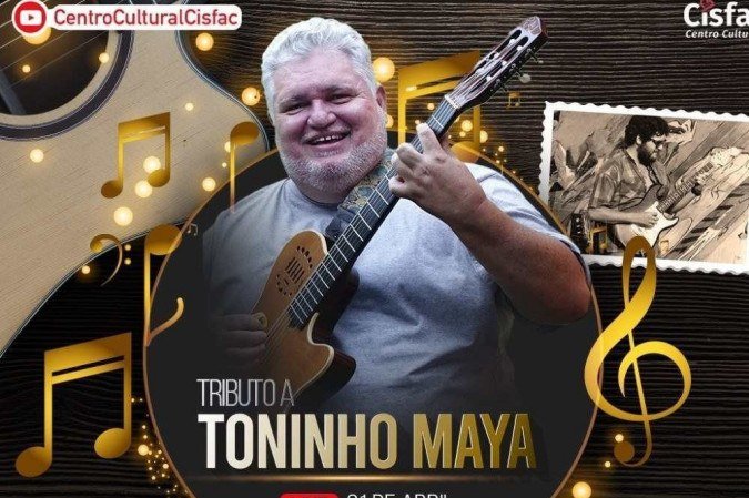 Um tributo ao músico Toninho Maya se dará em live, no dia do aniversário da capital -  (crédito: Cisfac/ Divulgação)