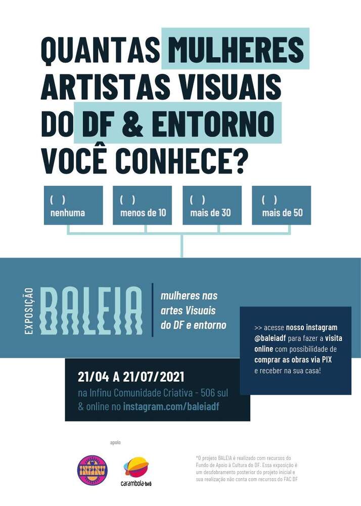 Mostra reúne trabalhos de mulheres artistas do DF e Entorno