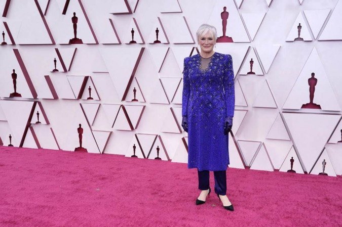 Glenn Close na cerimônia do Oscar deste ano - (crédito: POOL / GETTY IMAGES AMÉRICA DO NORTE / Getty Images via AFP) Glenn Close na cerimônia do Oscar deste ano - (crédito: POOL / GETTY IMAGES AMÉRICA DO NORTE / Getty Images via AFP)