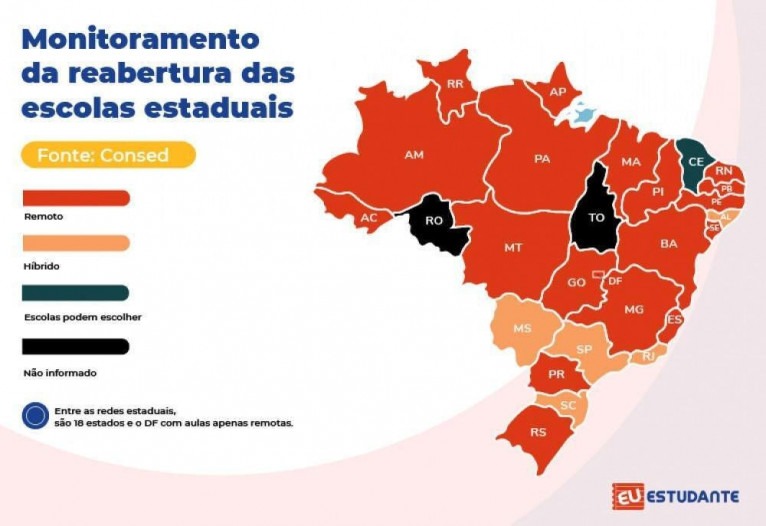 Confira O Mapa De Reabertura Das Escolas Nas Redes Publica E Particular