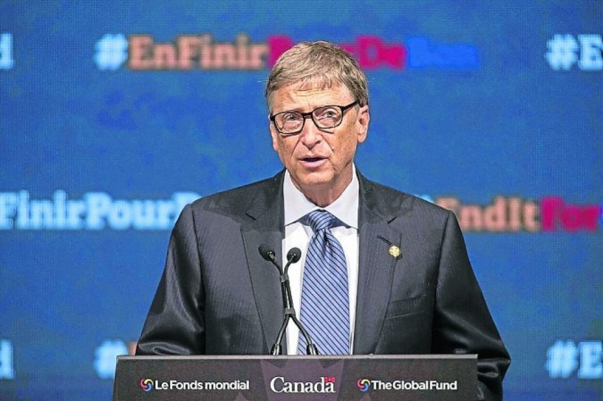 Bill Gates: o bilionário norte-americano se tornou um dos grandes ativistas ambientais -  (crédito: Geoff Robins/AFP)