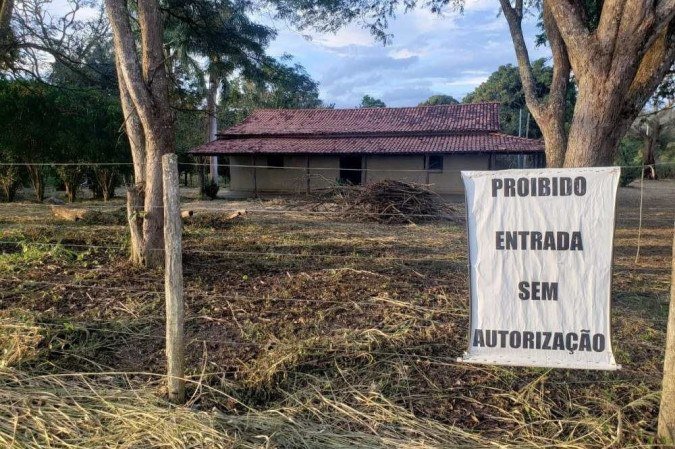 Chácara onde criminosos estavam instalados - (crédito: Darcianne Diogo/CB/D.A Press) Chácara onde criminosos estavam instalados - (crédito: Darcianne Diogo/CB/D.A Press)