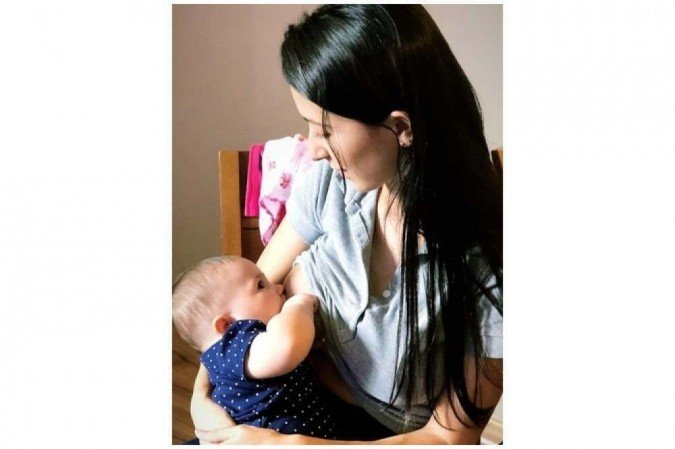 Adepta de uma alimenta&ccedil;&atilde;o balanceada e diversificada, Francielen Marques p&ocirc;de amamentar, sem percal&ccedil;os, a pequena Cec&iacute;lia