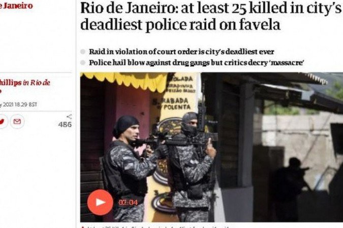Imprensa internacional fala em 'banho de sangue' e 'carnificina' no Jacarezinho