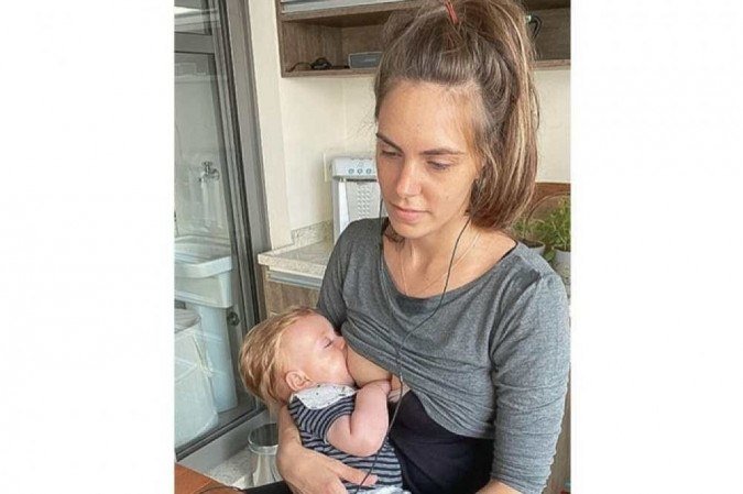 Bruna Marques, a mãe do Tom, encontrou uma empresa em que tem liberdade para ser mãe e profissional