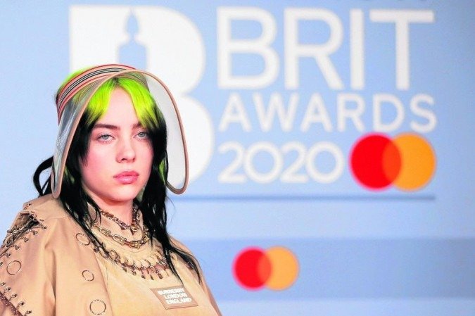 Billie Eilish no último Brit Awards
