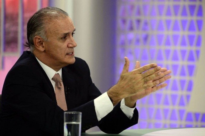 
Descrição: 08/09/2020 Crédito: Marcelo Ferreira/CB/D.A Press. Brasil. Brasília - DF. O CB.Poder, com Alexandre de Paula, recebe Zelio Maia da Rocha, diretor-geral do Detran - DF