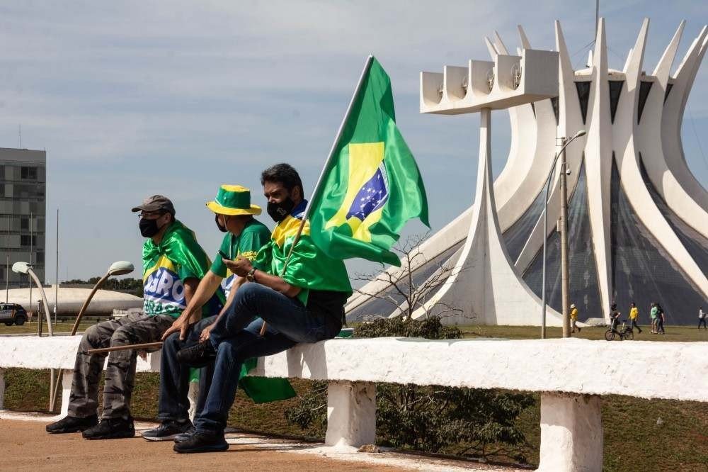 Ato pró-Bolsonaro na Esplanada no sábado (15/5)