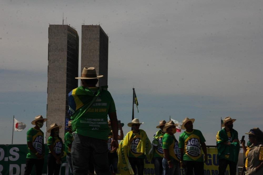 Ato pró-Bolsonaro na Esplanada no sábado (15/5)