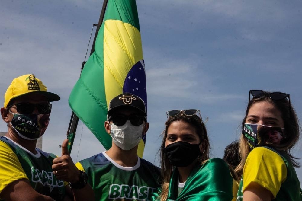 Ato pró-Bolsonaro na Esplanada no sábado (15/5)