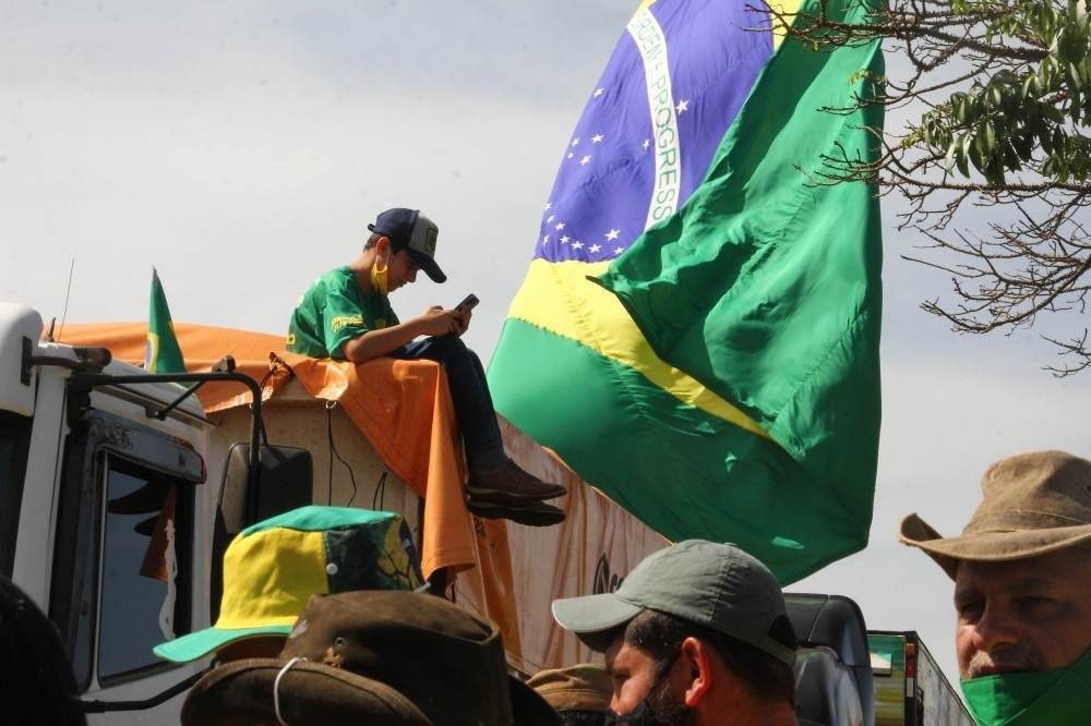 Ato pró-Bolsonaro na Esplanada no sábado (15/5)