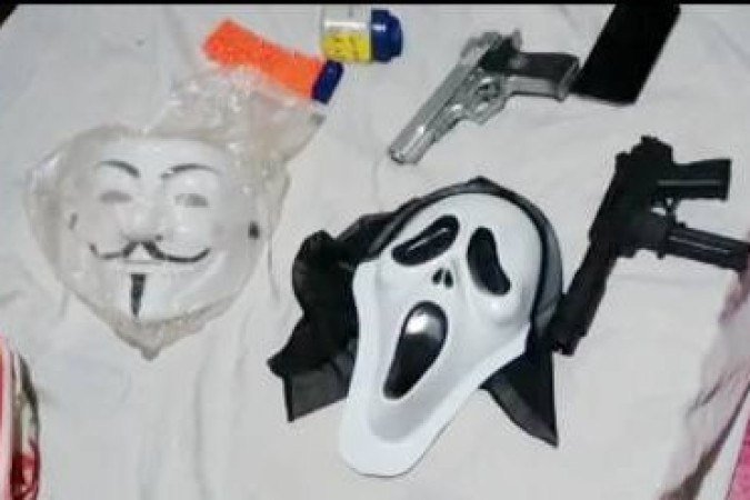 21/05/2021-redito: Divulgação/PCDFJovem planejava ataque a escola em que estudou no Recanto das Emas