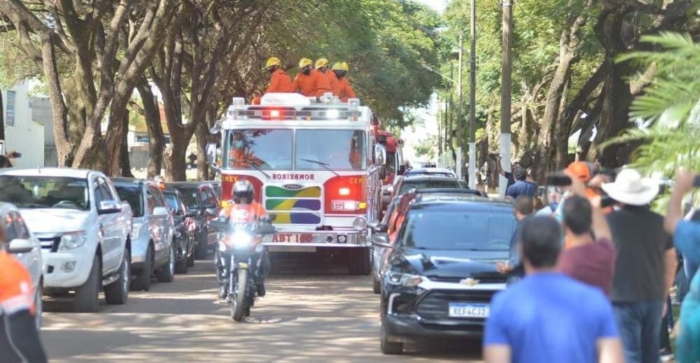 Velório de José Raimundo de Carvalho, bombeiro assassinado no último sábado (22/5) em Samambaia 