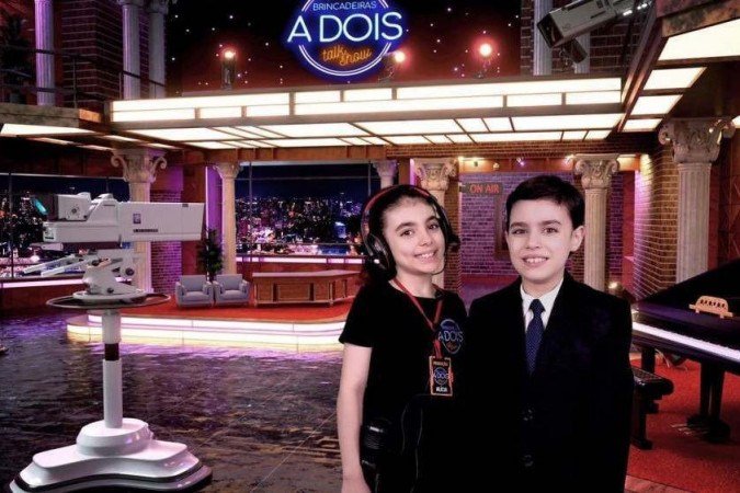 Talk show infantil 'Brincadeiras A2' com Artur e Alícia Gomes