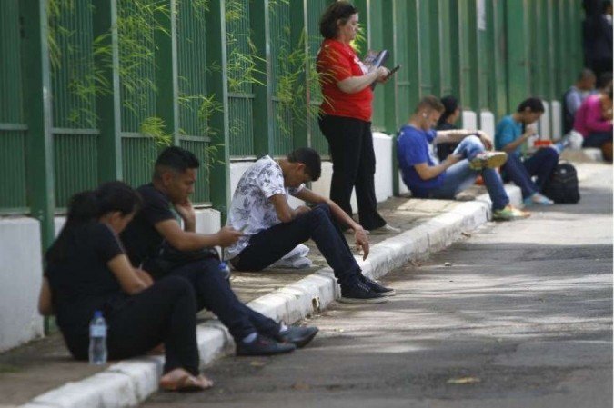 Unidades prisionais e socioeducativas devem oferecer condições logísticas e de segurança para a aplicação do exame -  (crédito: Ana Rayssa/Esp. CB/D.A Press)