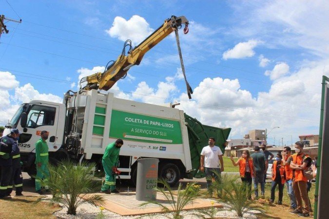 Os contêineres ficarão na QS 427 e na QS 827 -  (crédito: Divulgação/SLU)