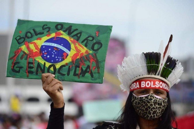 Manifestações contra Bolsonaro em Brasília