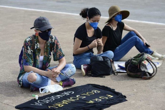 Manifestações contra Bolsonaro em Brasília