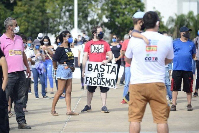 Manifestações contra Bolsonaro em Brasília