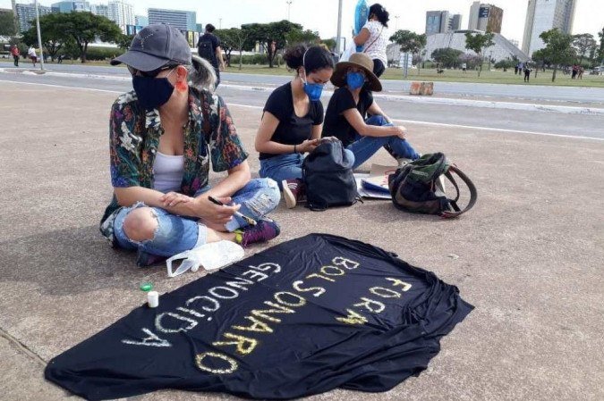 Manifestações contra Bolsonaro em Brasília