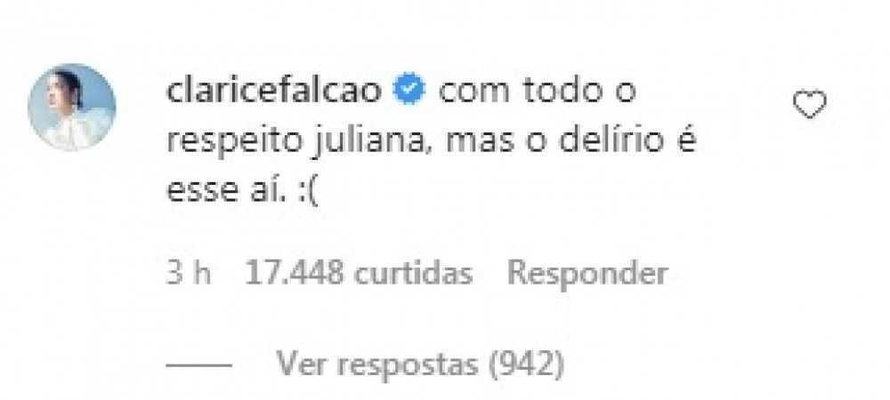 Comentário Juliana Paes