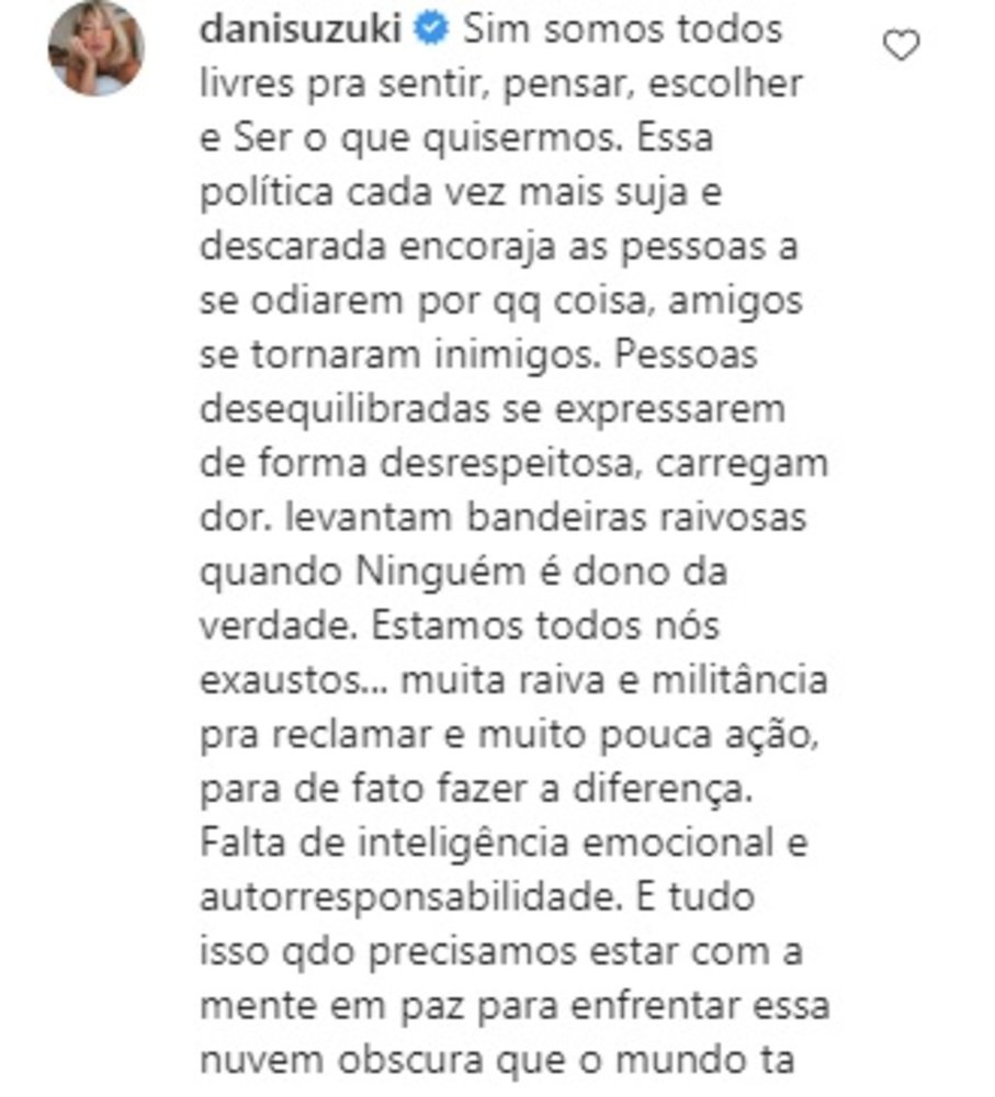 Comentário Juliana Paes