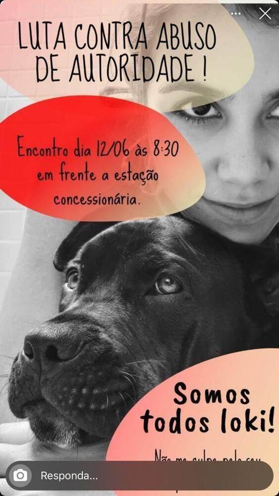 Ato contra abuso de autoridade em frente a estação de metrô Concessionárias