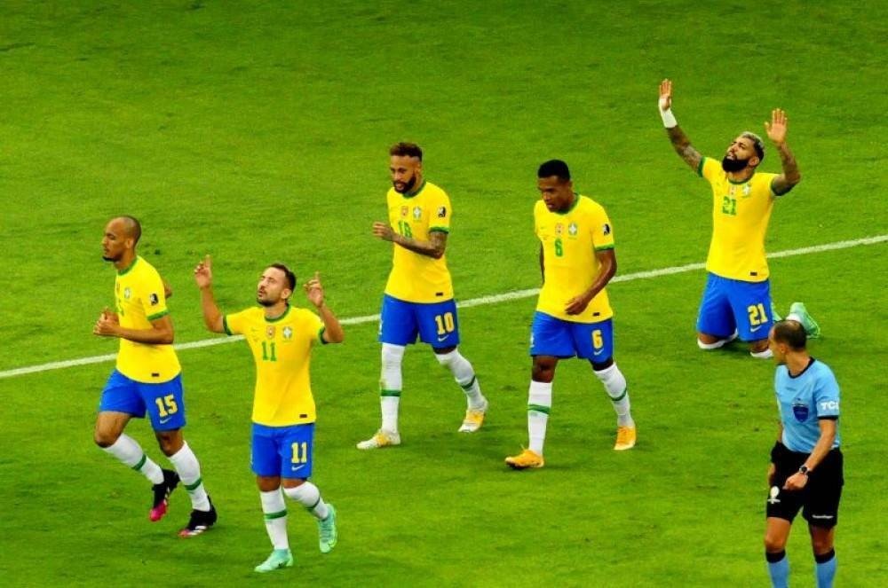 Imagens da partida entre Brasil e Venezuela neste domingo (13/6)