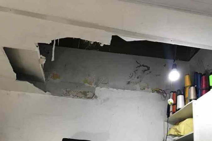 Suspeito deixa estrago em tentativa de invasão -  (crédito: Mariane Rodrigues / CB / DA Press)