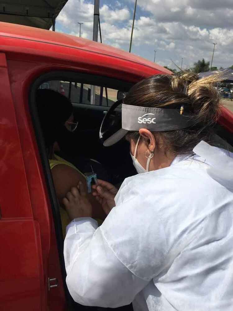 Vacinação em Taguaparque tem fluxo intenso neste fim de semana