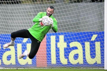 Remanescente da Copa do Mundo de 2022, Weverton &eacute; o mais velho na Sele&ccedil;&atilde;o Brasileira de 2026: 38 anos  -  (crédito: Lucas Figueiredo/CBF)