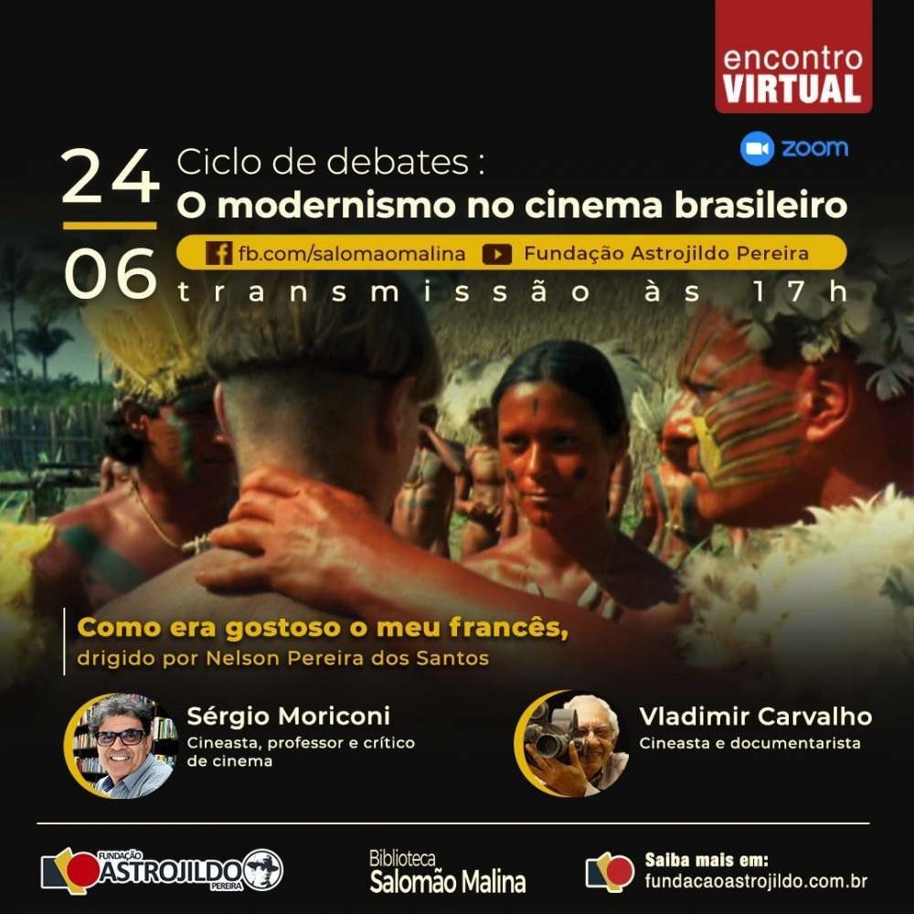 Evento virtual faz debate sobre o filme 'Como era gostoso o meu francês'