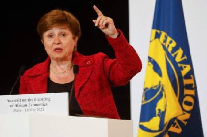 Kristalina Georgieva, diretora-gerente do FMI - (crédito: LUDOVIC MARIN) Kristalina Georgieva, diretora-gerente do FMI - (crédito: LUDOVIC MARIN)
