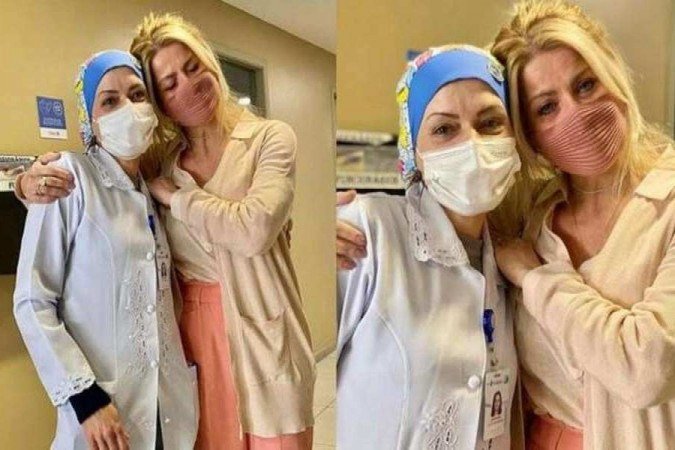 Karina Bacchi confirma que foi vacinada, após polêmica -  (crédito: Reprodução/Montagem/Instagram)