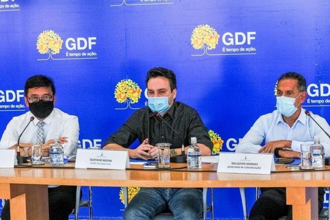 Confirmação foi feita durante coletiva de imprensa sobre combate à pandemia - (crédito: Divulgação/Agência Brasília) Confirmação foi feita durante coletiva de imprensa sobre combate à pandemia - (crédito: Divulgação/Agência Brasília)