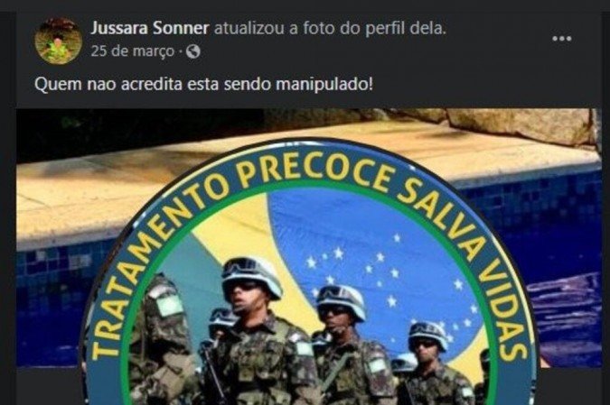 Em um post, a veterinária afirma que quem não acredita em tratamento precoce e que lockdown 