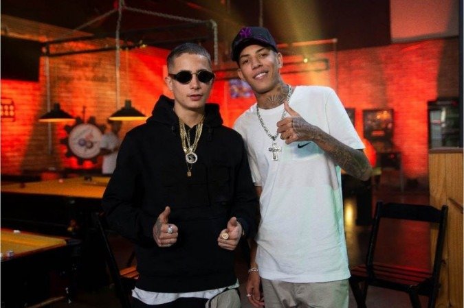 Mc Hariel e Mc Don Juan fizeram muito sucesso em 2017 com a faixa 'Lei do retorno' -  (crédito: Gabriel Nathan/Divulgação)