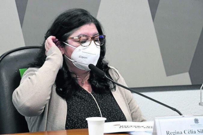 Regina Célia Oliveira disse que não sofreu qualquer pressão por parte dos seus superiores para agilizar a análise do contrato da Covaxin -  (crédito: Edilson Rodrigues)