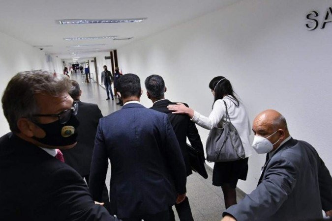 Momento da prisão de Dias -  (crédito: Waldemir Barreto/Agência Senado)