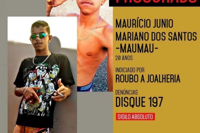 O suspeito se encontra foragido e tem dois mandados de prisão preventiva em aberto -  (crédito: PCDF)