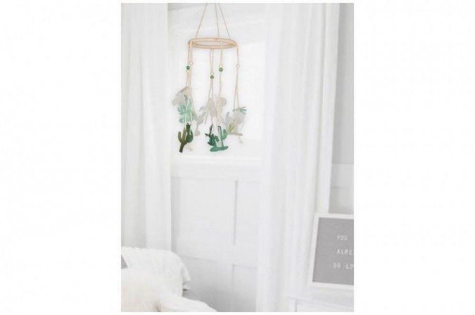 Carrilhão de vento de cacto, da Shein (R$ 34,90)
