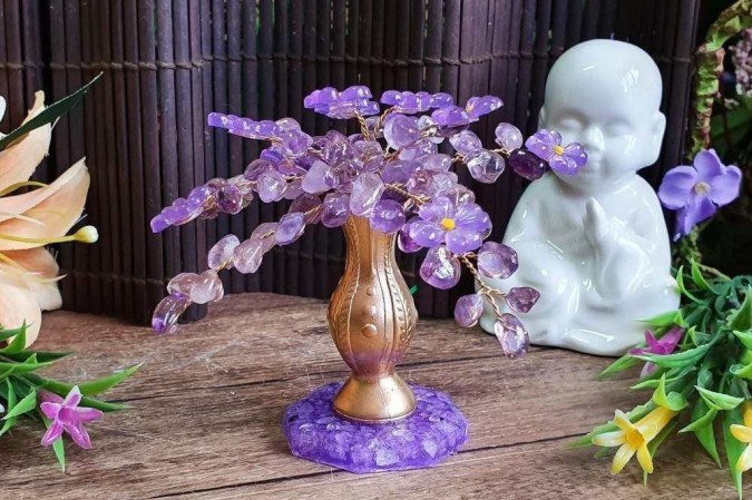 Árvore ametista, da Cristais Aquarius (R$ 39,90)