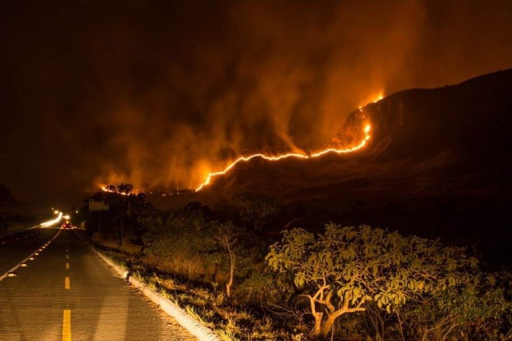23/10/2017. Incendio na Chapada dos Veadeiros.